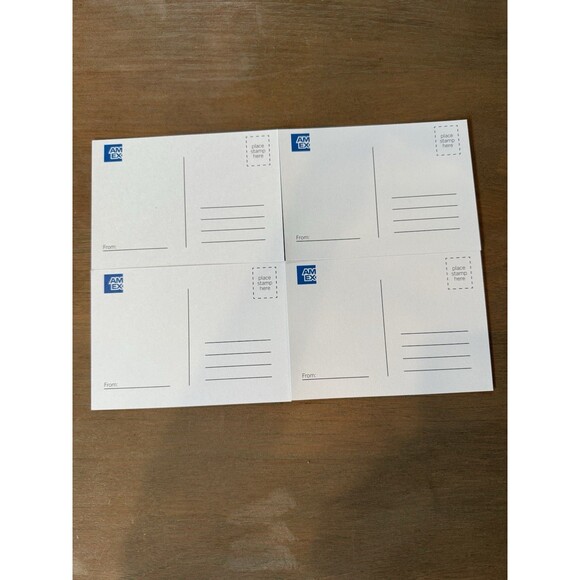 US Open Tennis 2025 Postcards American Express Merch AMEX Postcard Set of 4 NEW - Picture 3 of 7